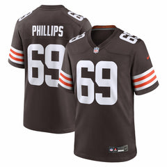 Nike Tyre Phillips Cleveland Browns Team Game Jersey Brown