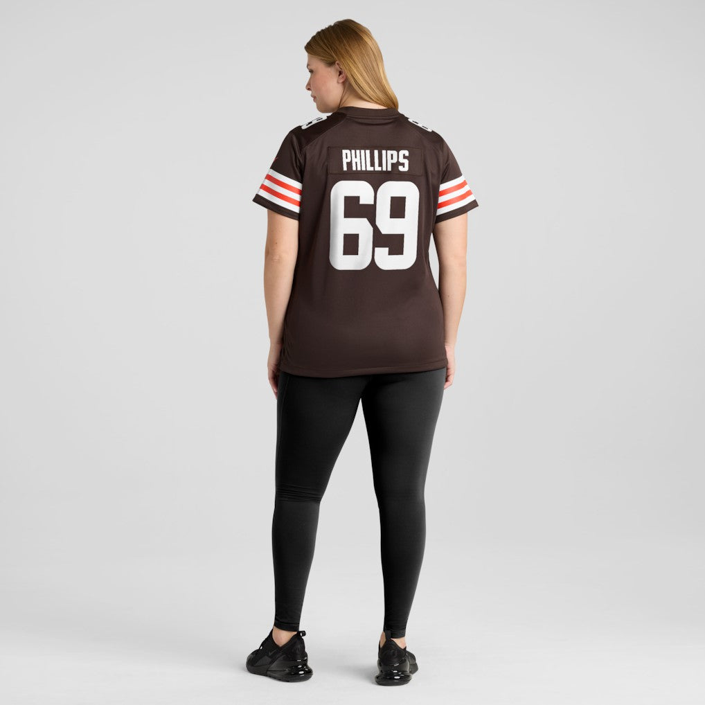 Nike Tyre Phillips Cleveland Browns Women's Team Game Jersey Brown