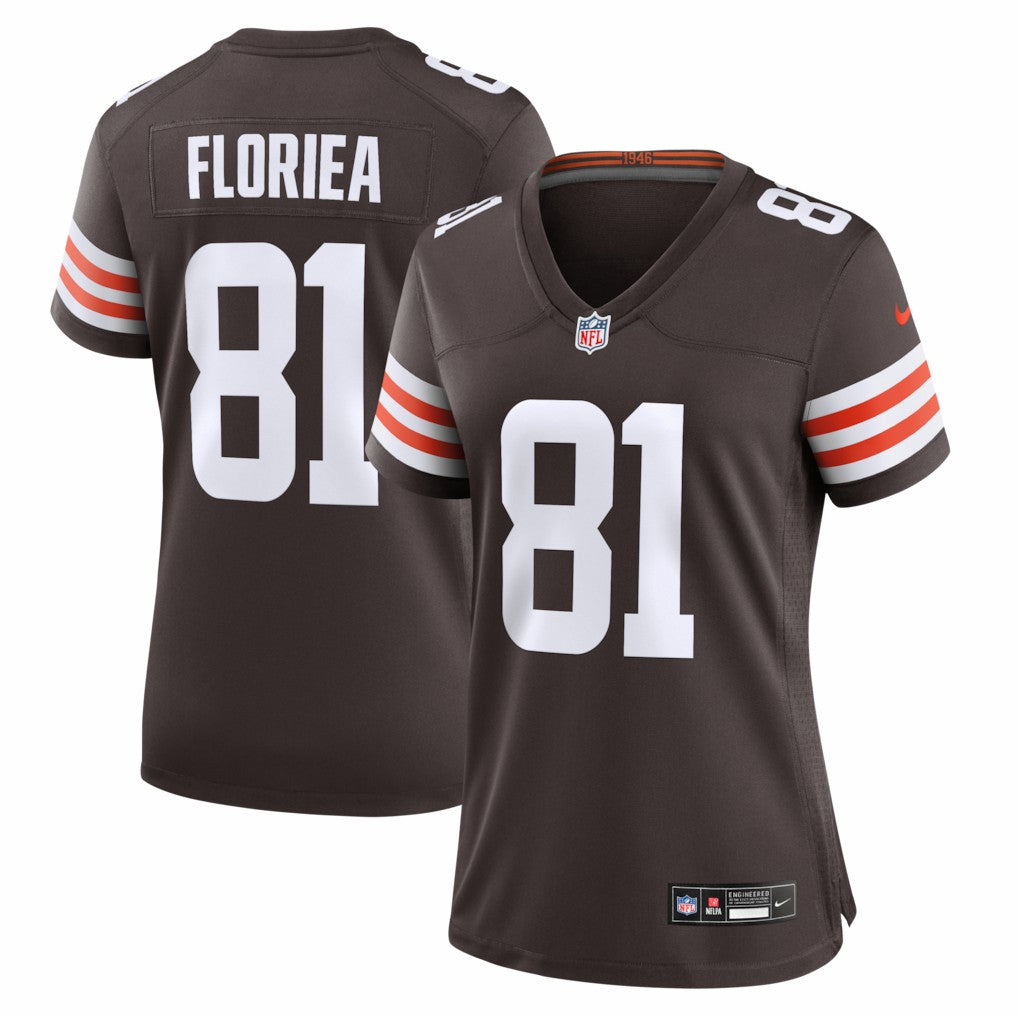 Nike Luke Floriea Cleveland Browns Women's Team Game Jersey Brown