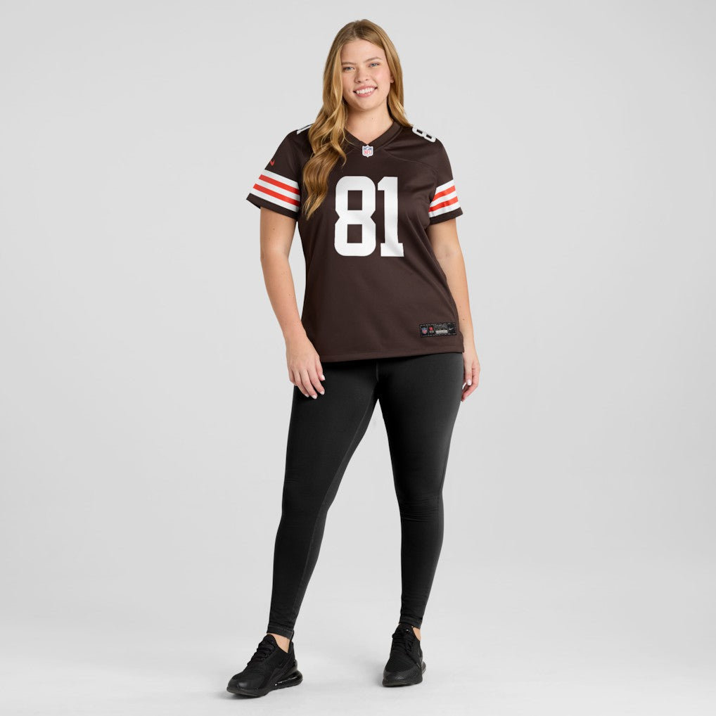 Nike Luke Floriea Cleveland Browns Women's Team Game Jersey Brown