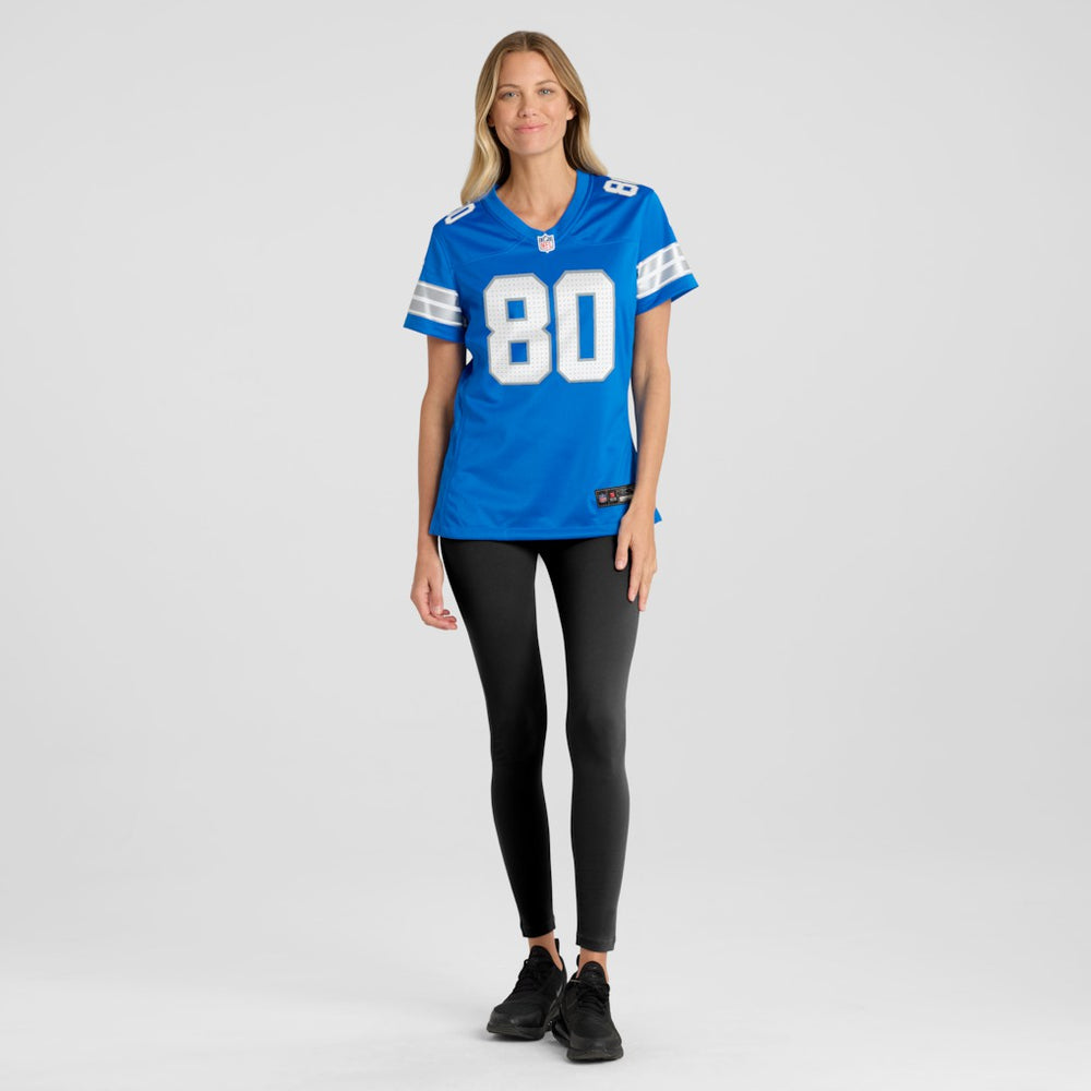 Nike Malik Cunningham Detroit Lions Women's Team Game Jersey Blue