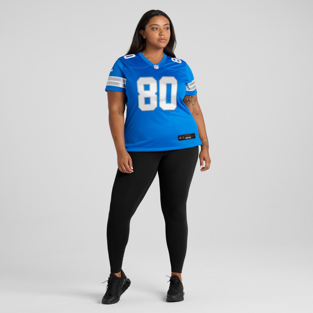 Nike Malik Cunningham Detroit Lions Women's Team Game Jersey Blue