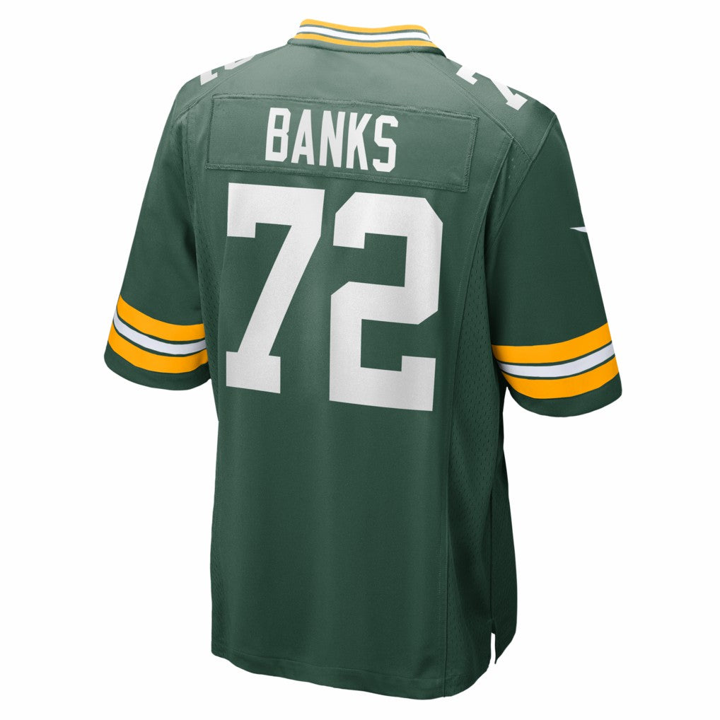Nike Brant Banks Green Bay Packers Team Game Jersey Green