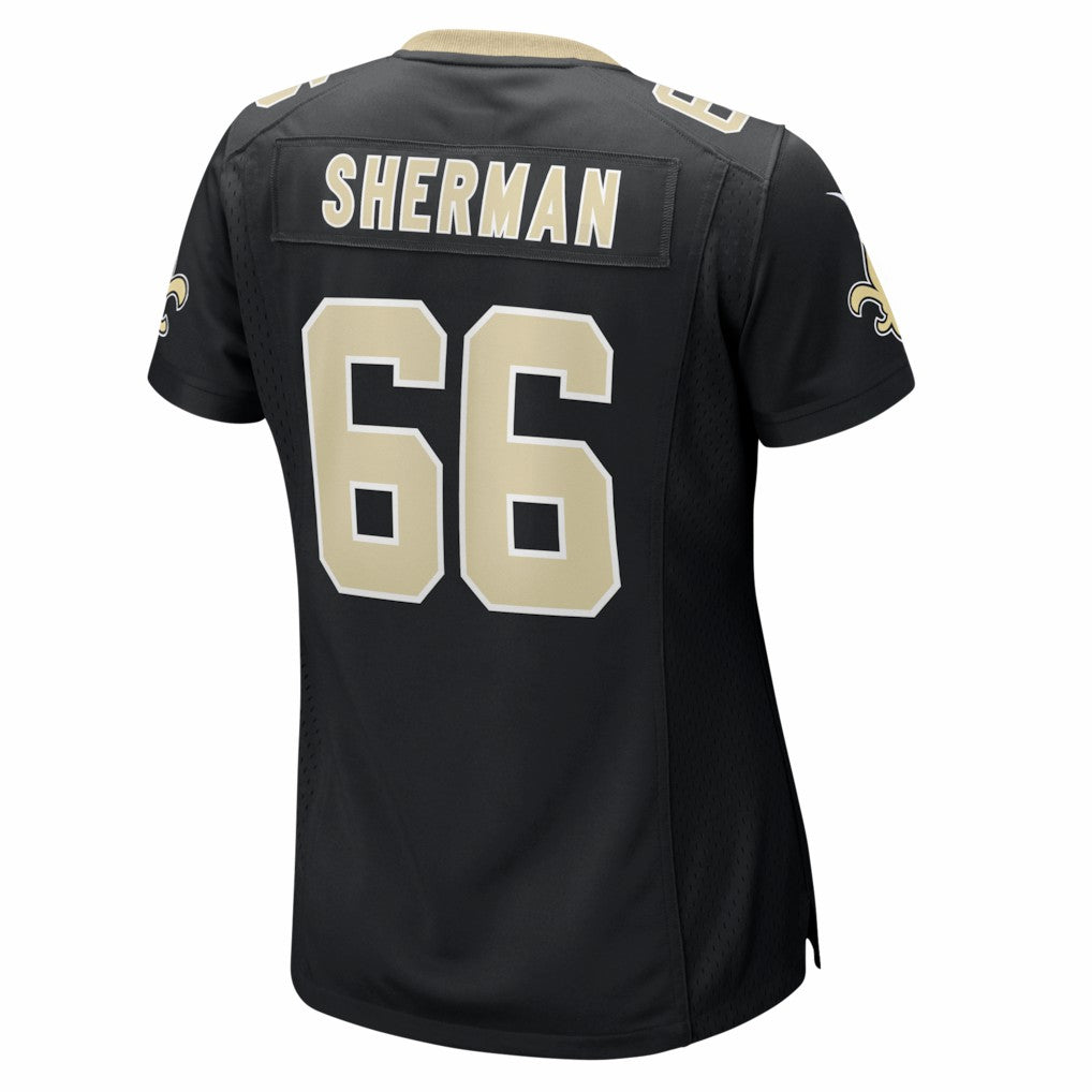Nike William Sherman New Orleans Saints Women's Team Game Jersey Black
