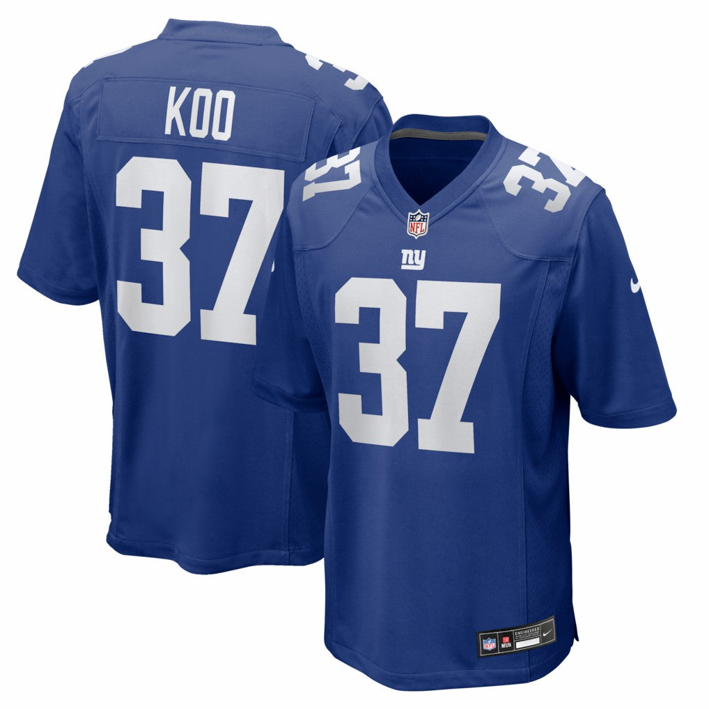 Nike Younghoe Koo New York Giants Team Game Jersey Royal