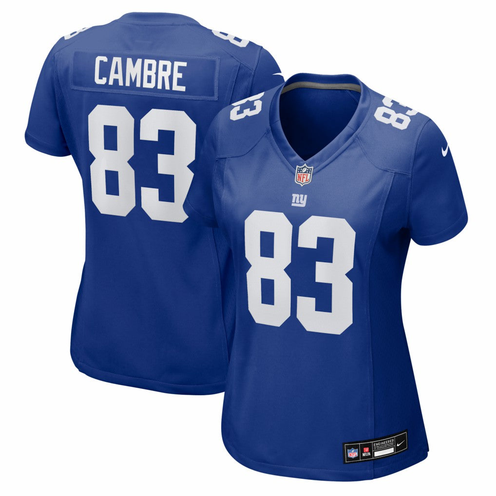 Nike Dalen Cambre New York Giants Women's Team Game Jersey Royal