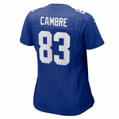 Nike Dalen Cambre New York Giants Women's Team Game Jersey Royal