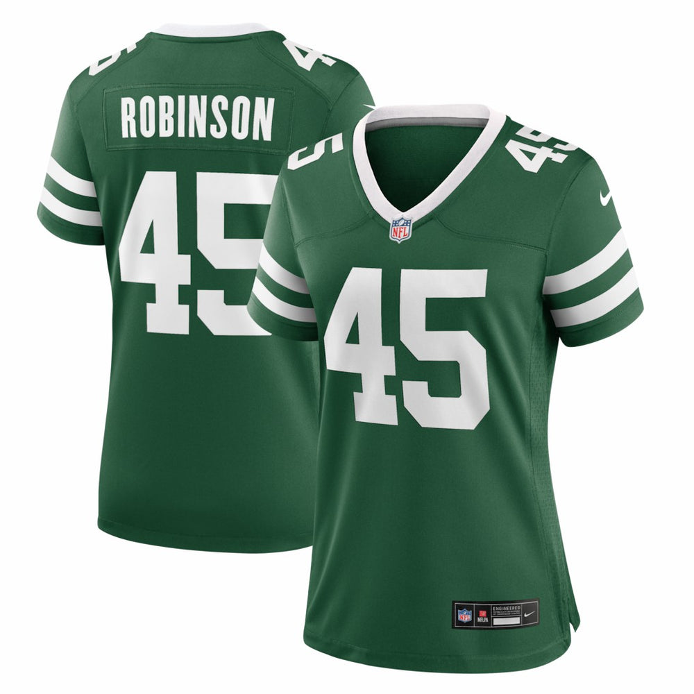 Nike Mark Robinson New York Jets Women's Team Game Jersey Legacy Green