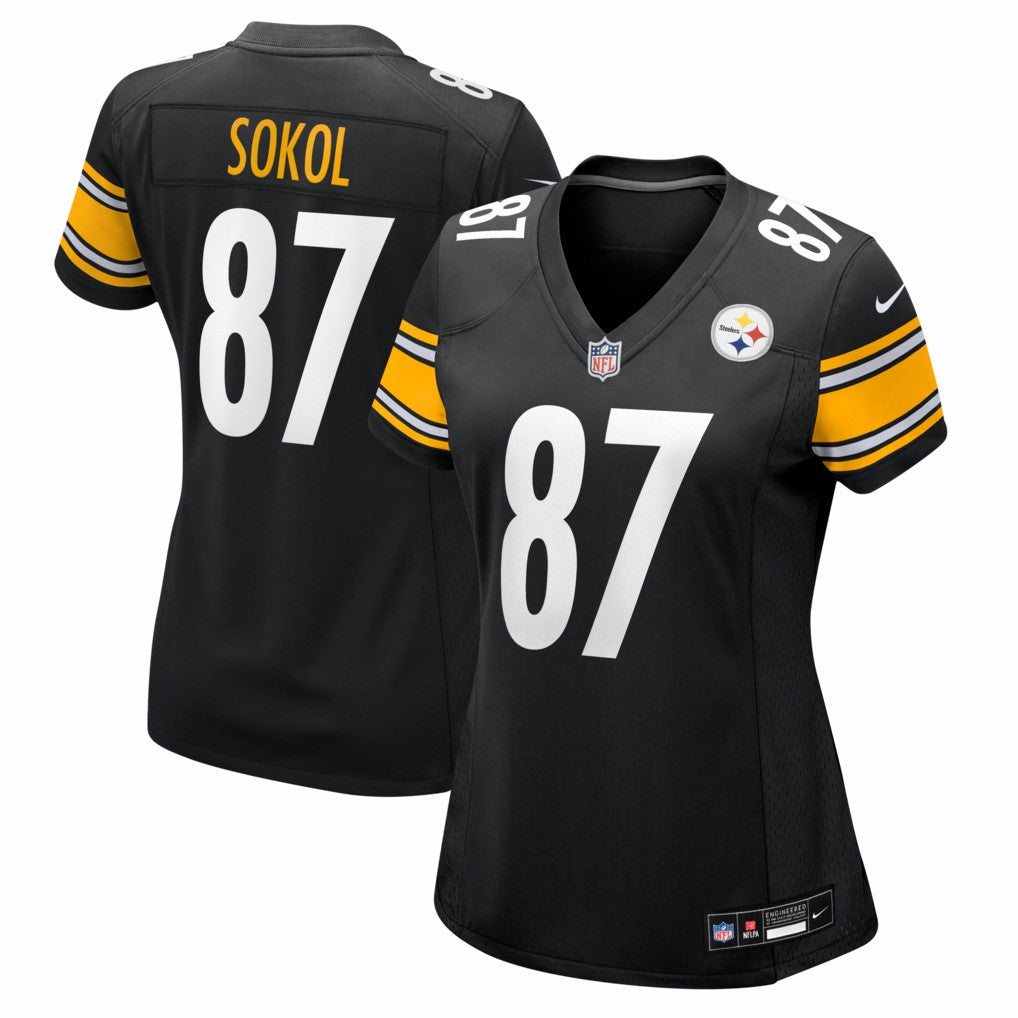 Nike Matt Sokol Pittsburgh Steelers Women's Team Game Jersey Black
