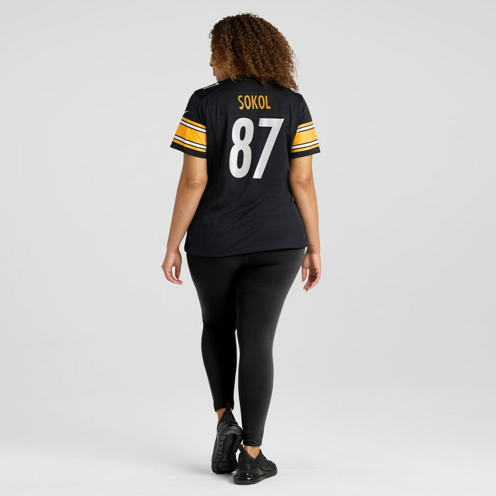 Nike Matt Sokol Pittsburgh Steelers Women's Team Game Jersey Black