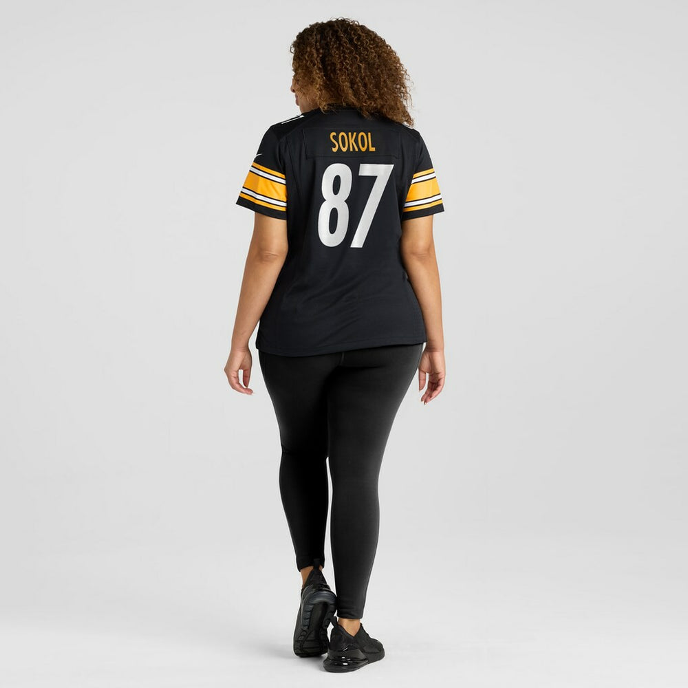Nike Matt Sokol Pittsburgh Steelers Women's Team Game Jersey Black