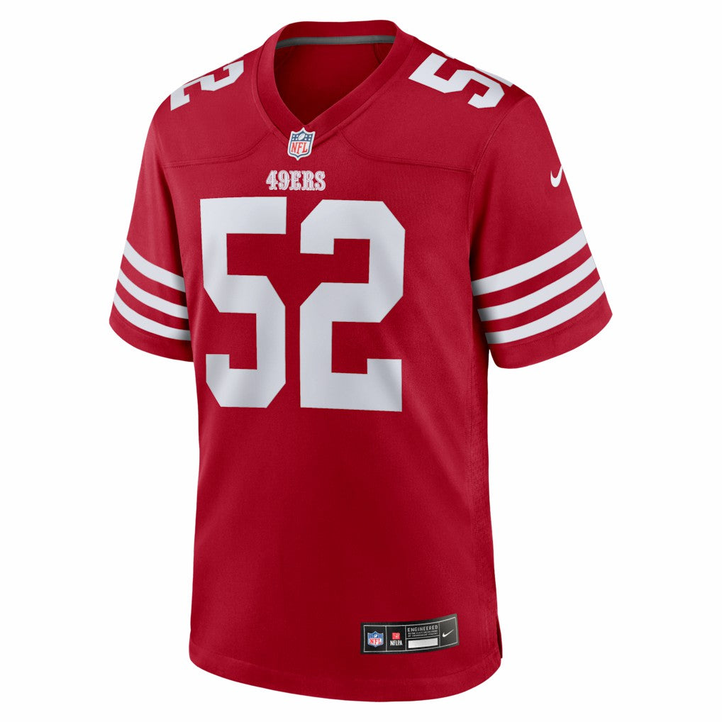 Nike Messiah Swinson San Francisco 49ers Team Game Jersey Scarlet