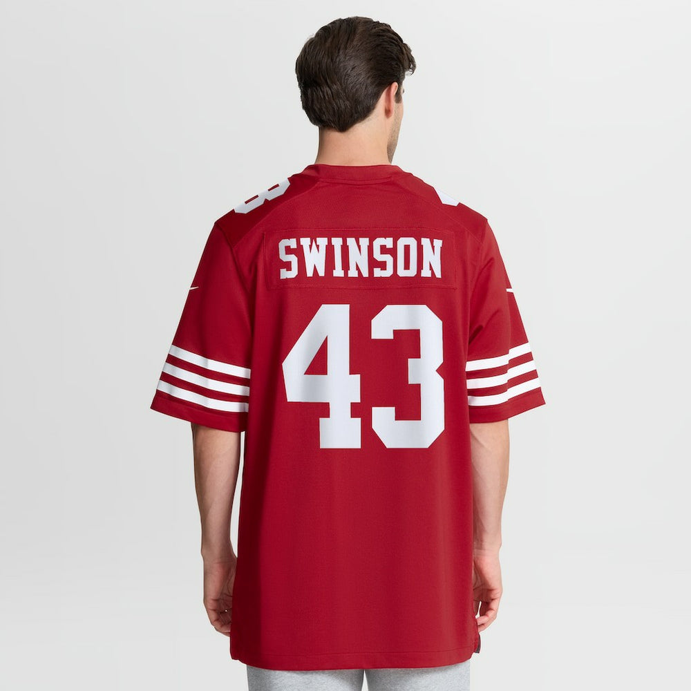 Nike Messiah Swinson San Francisco 49ers Team Game Jersey Scarlet