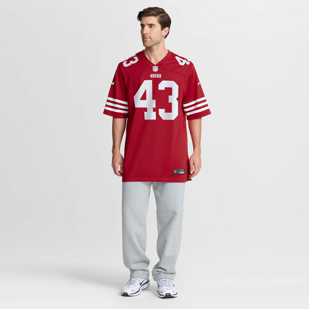 Nike Messiah Swinson San Francisco 49ers Team Game Jersey Scarlet