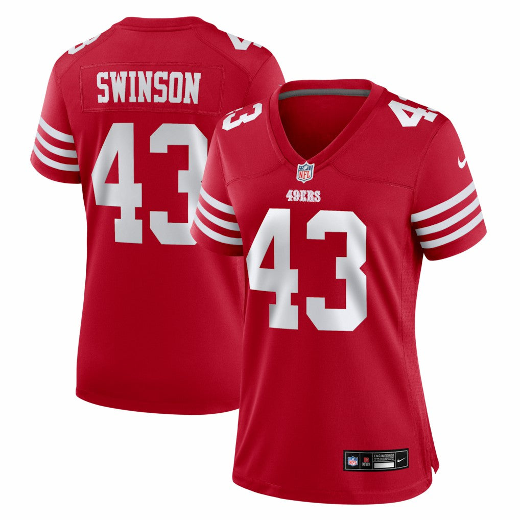 Nike Messiah Swinson San Francisco 49ers Women's Team Game Jersey Scarlet