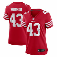 Nike Messiah Swinson San Francisco 49ers Women's Team Game Jersey Scarlet