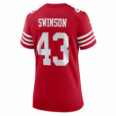 Nike Messiah Swinson San Francisco 49ers Women's Team Game Jersey Scarlet
