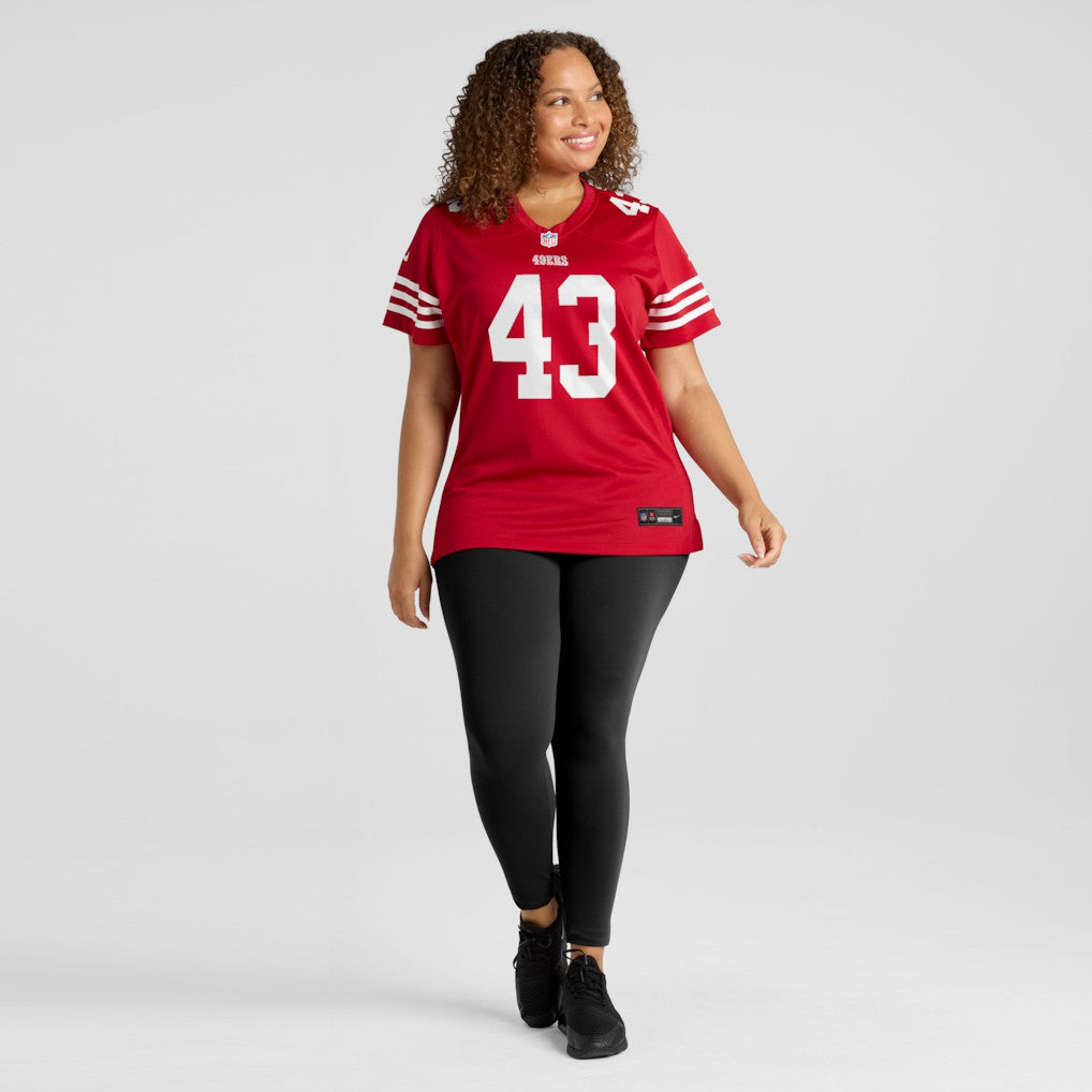 Nike Messiah Swinson San Francisco 49ers Women's Team Game Jersey Scarlet