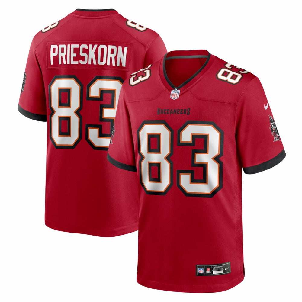 Nike Caden Prieskorn Tampa Bay Buccaneers Team Game Jersey Red