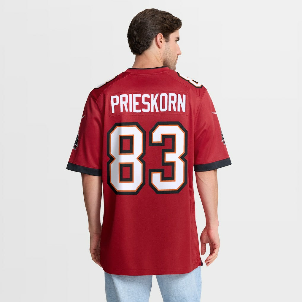 Nike Caden Prieskorn Tampa Bay Buccaneers Team Game Jersey Red