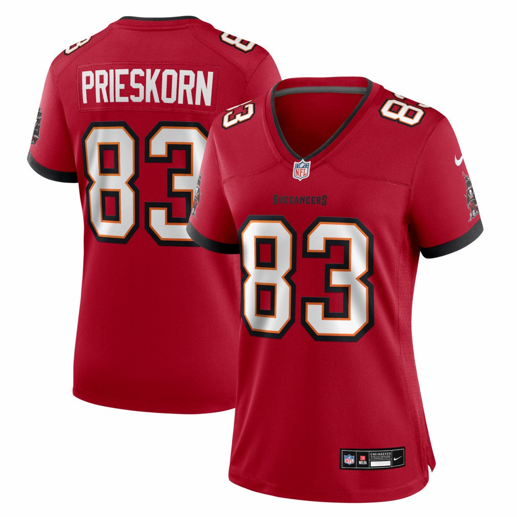 Nike Caden Prieskorn Tampa Bay Buccaneers Women's Team Game Jersey Red