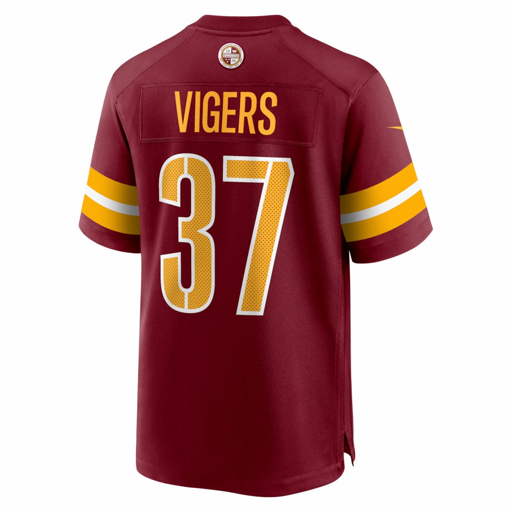 Nike Car'lin Vigers Washington Commanders Team Game Jersey Burgundy