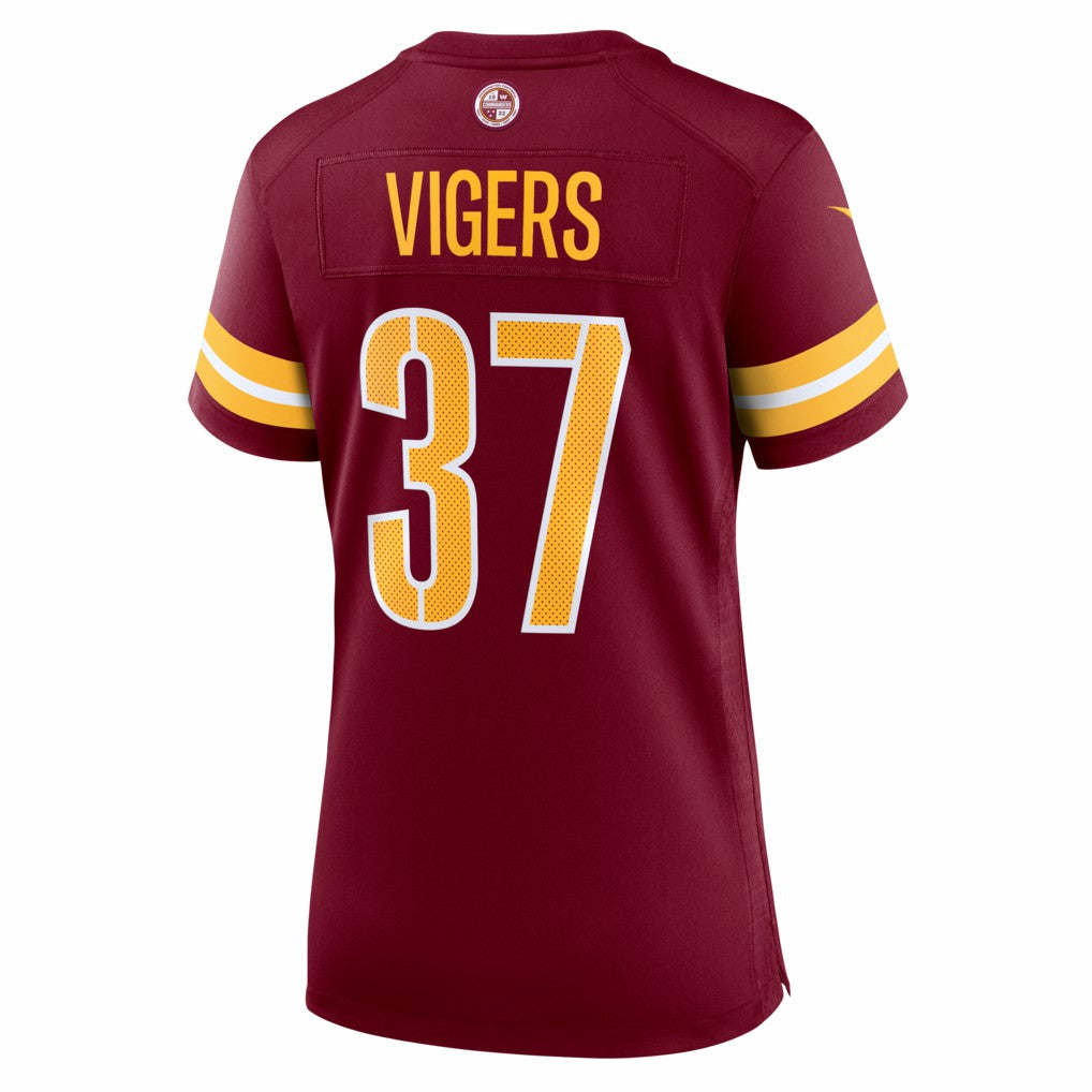 Nike Car'lin Vigers Washington Commanders Women's Team Game Jersey Burgundy