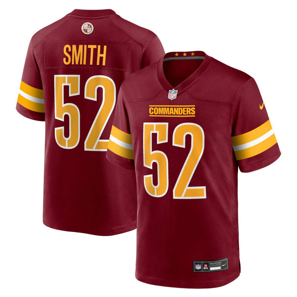Nike Preston Smith Washington Commanders Team Game Jersey Burgundy