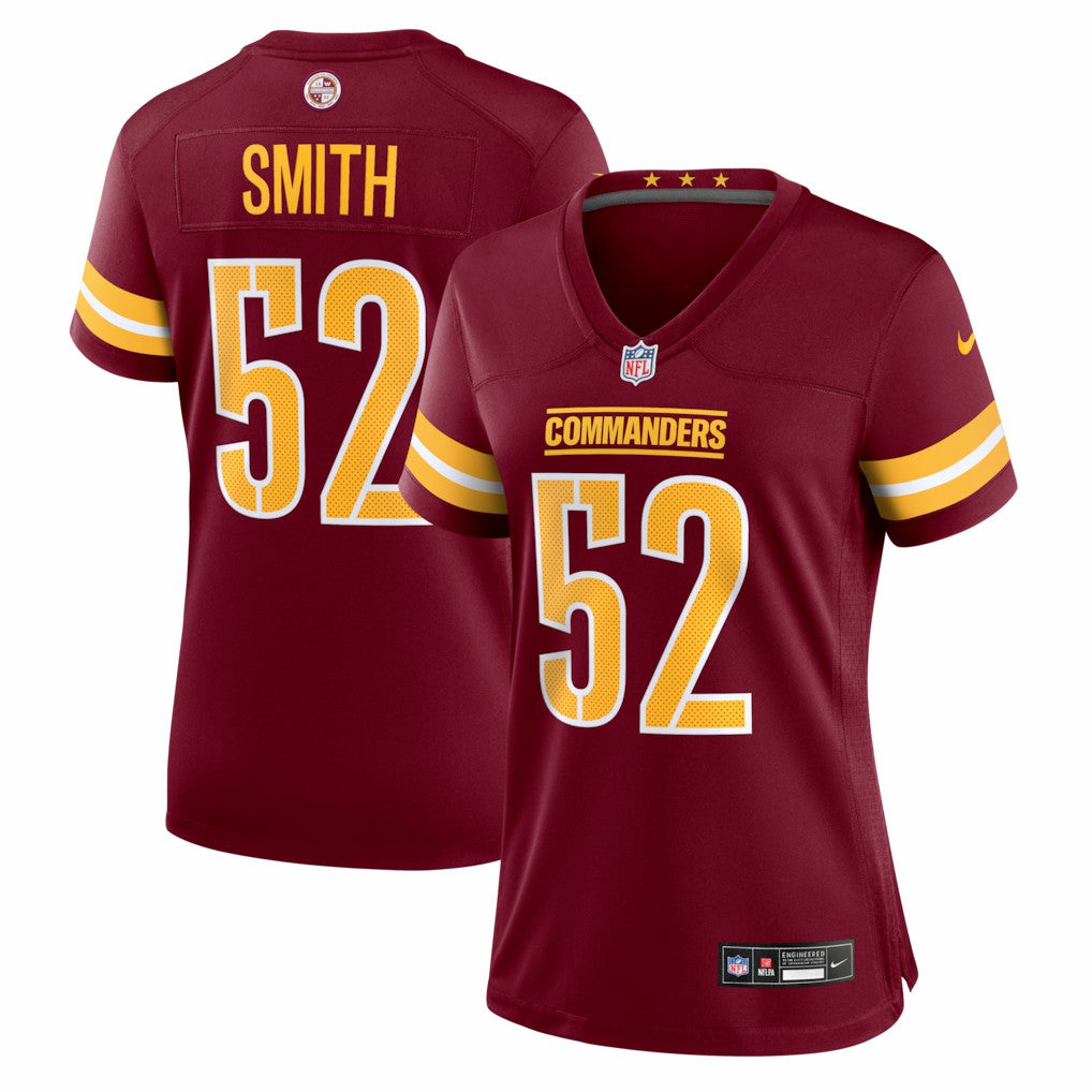 Nike Preston Smith Washington Commanders Women's Team Game Jersey Burgundy