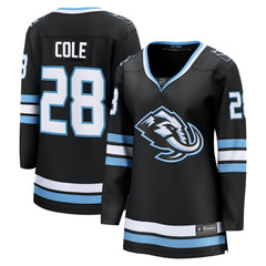 Ian Cole Utah Mammoth Fanatics Women's Home Breakaway Player Jersey - Black - NHL 203513294