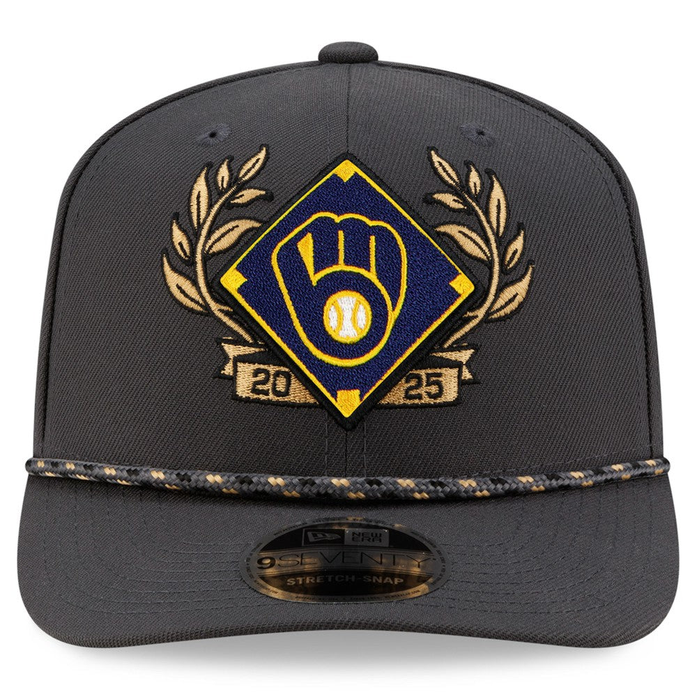 Milwaukee Brewers New Era 2025 National League Division Series Champions 9SEVENTY Adjustable Hat - Charcoal - New Era on Sale
