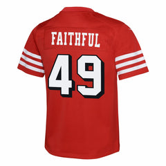 Nike The Faithful San Francisco 49ers Youth Alternate 2 Game Jersey Scarlet