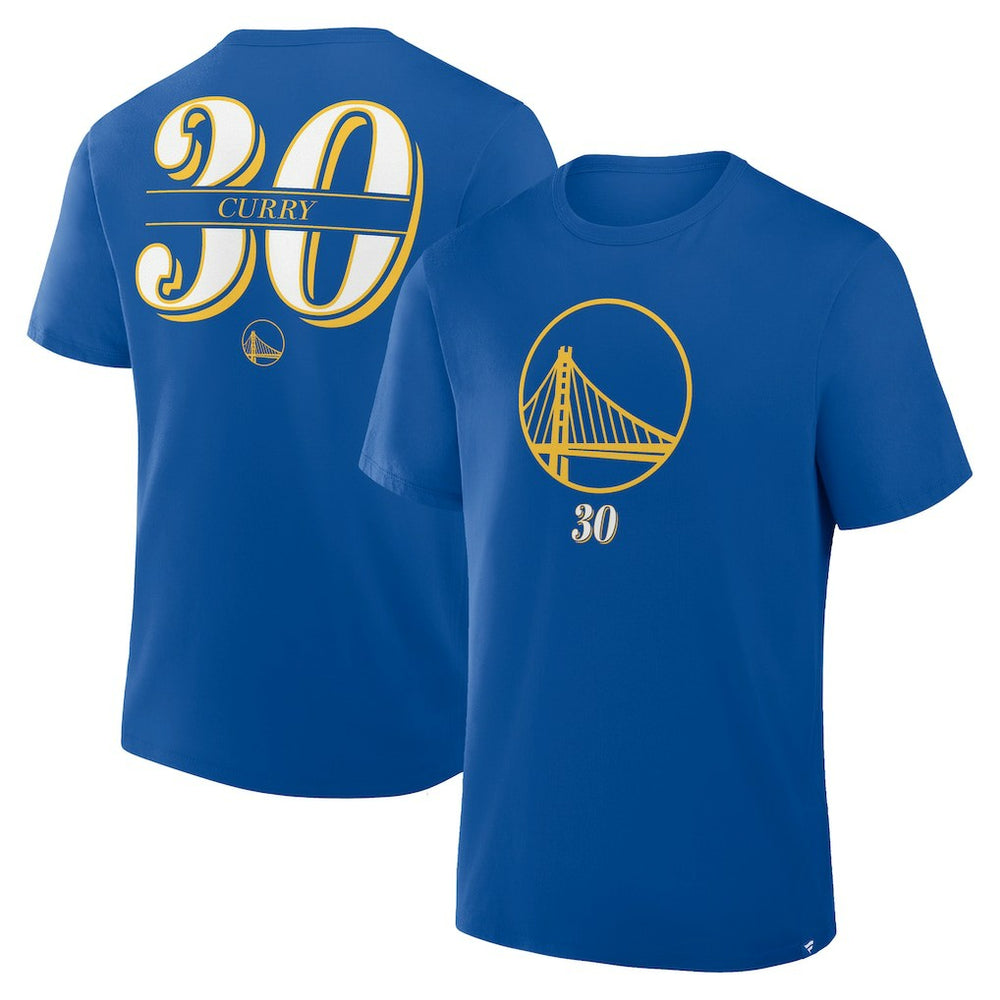 Stephen Curry Golden State Warriors In The Paint Name & Number T-Shirt for sale Royal | Fanatics online