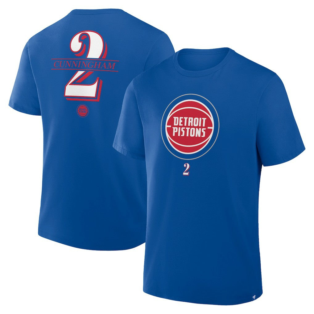 Cade Cunningham Detroit Pistons In The Paint Name & Number T-Shirt for sale Blue | Fanatics discount