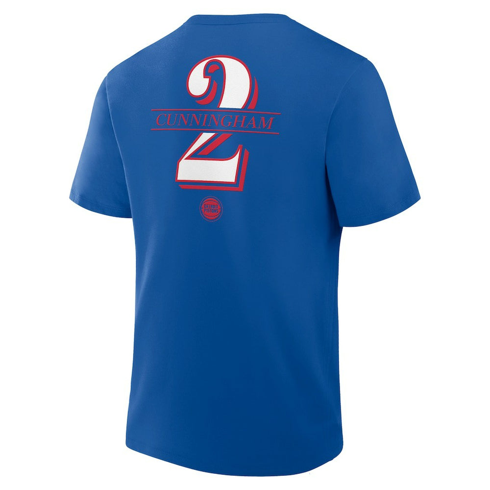 Cade Cunningham Detroit Pistons In The Paint Name & Number T-Shirt for sale Blue | Fanatics discount