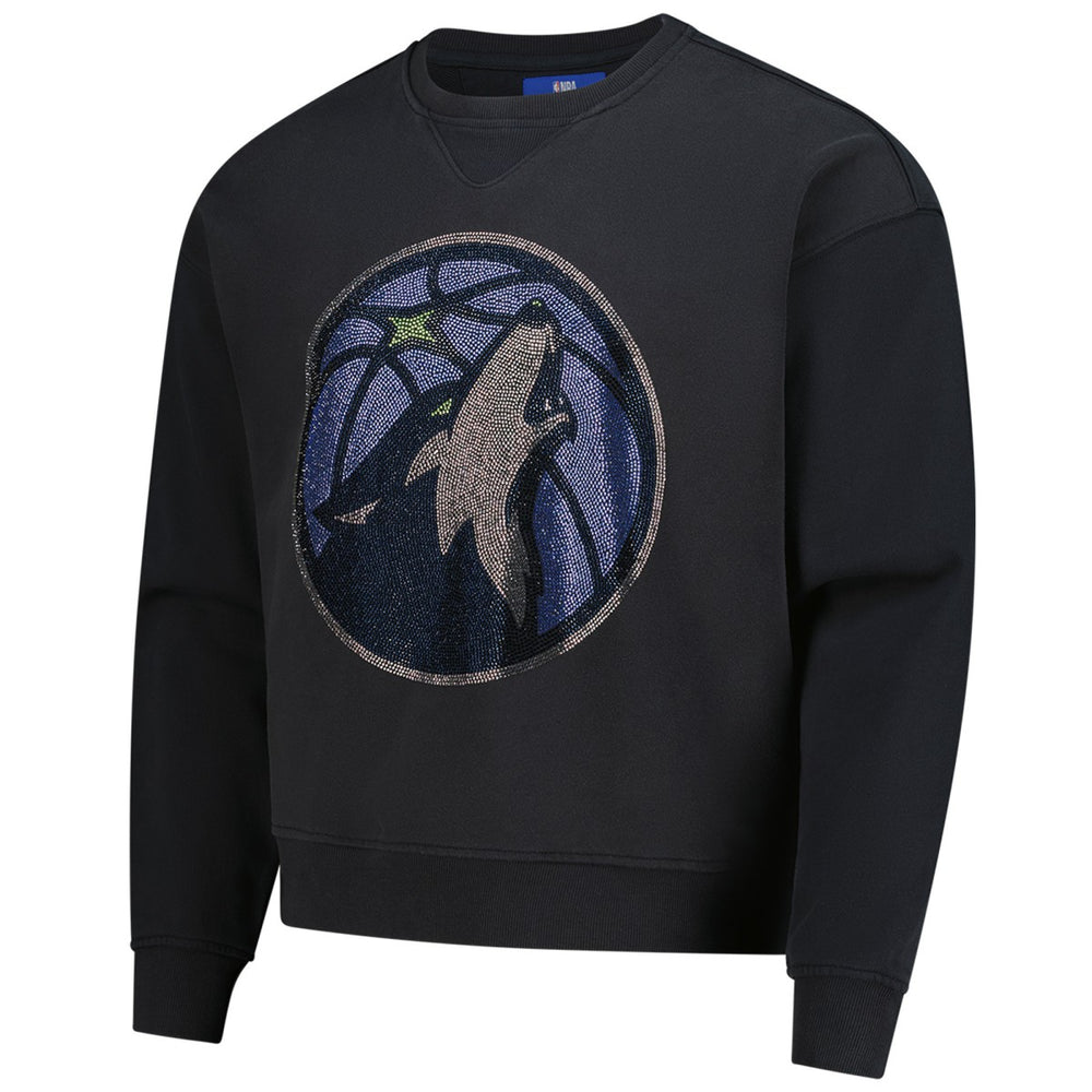 Minnesota Timberwolves Terez Unisex Oversized Gemstone Logo Sweatshirt Charcoal