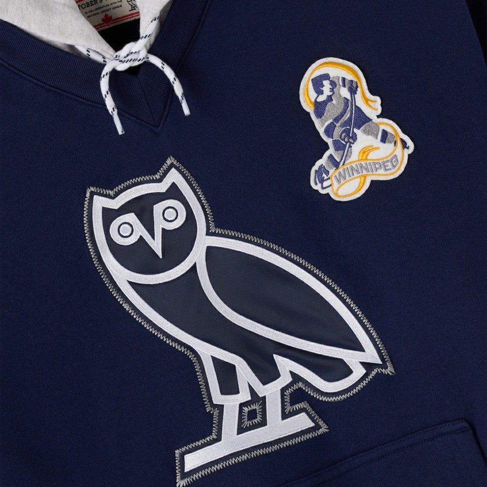 Winnipeg Jets OVO x NHL Fleece Hoodie - Navy - NHL 203514855