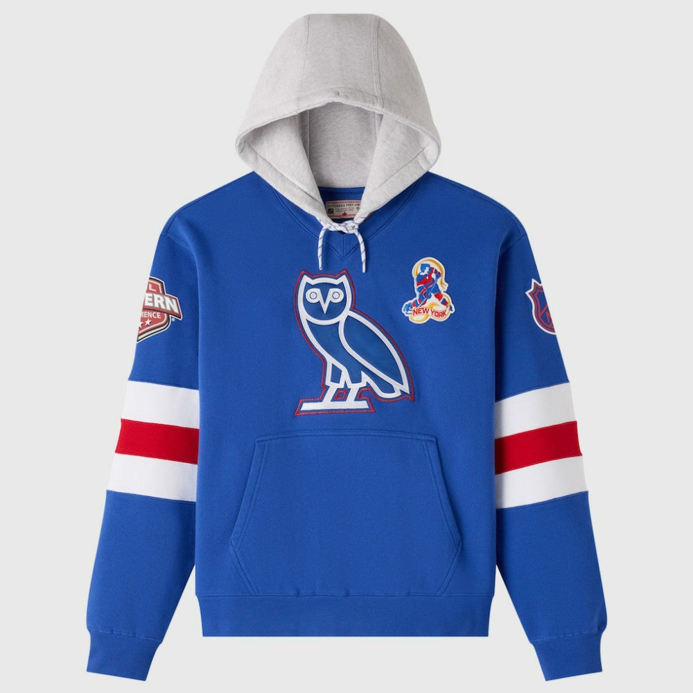 New York Rangers OVO x NHL Fleece Hoodie - Blue - NHL 203514861
