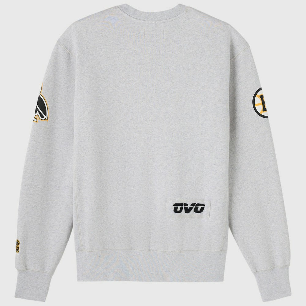 Boston Bruins OVO x NHL Fleece Sweatshirt - Heather Gray - NHL 203514877