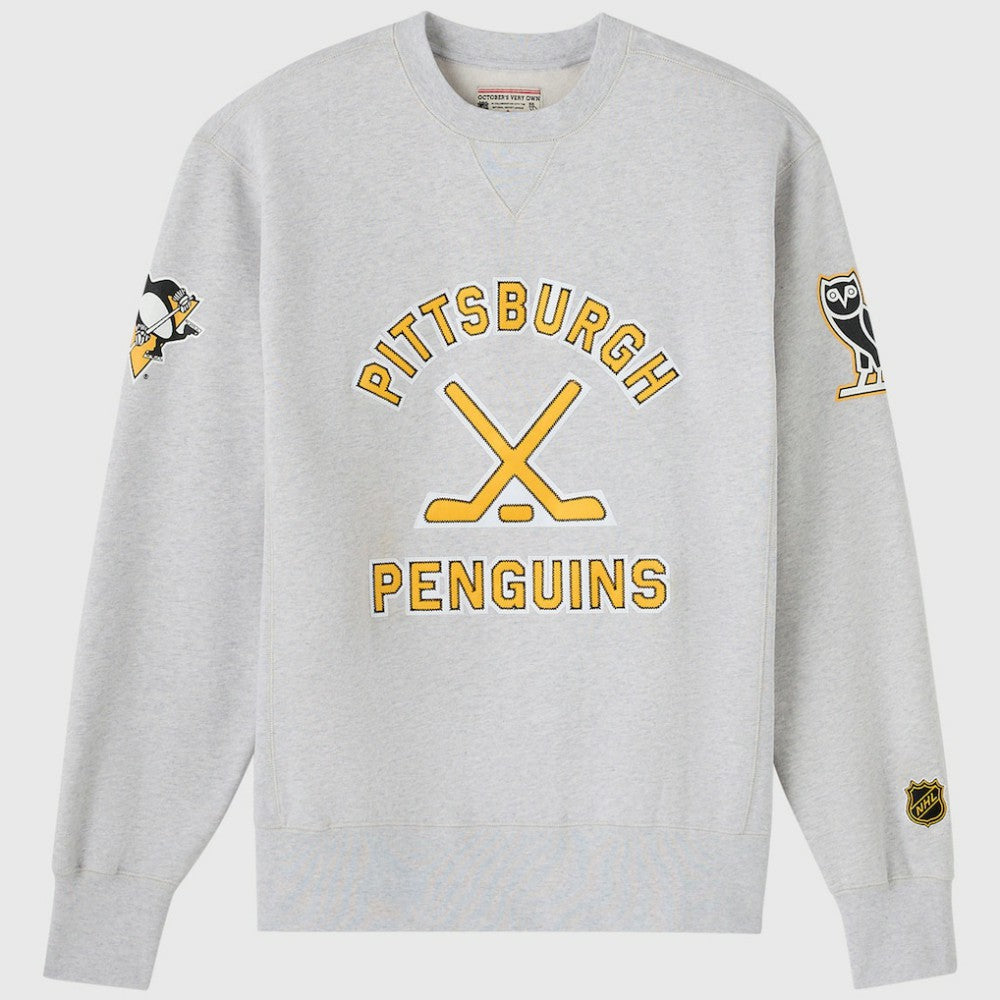 Pittsburgh Penguins OVO x NHL Fleece Sweatshirt - Heather Gray - NHL 203514878