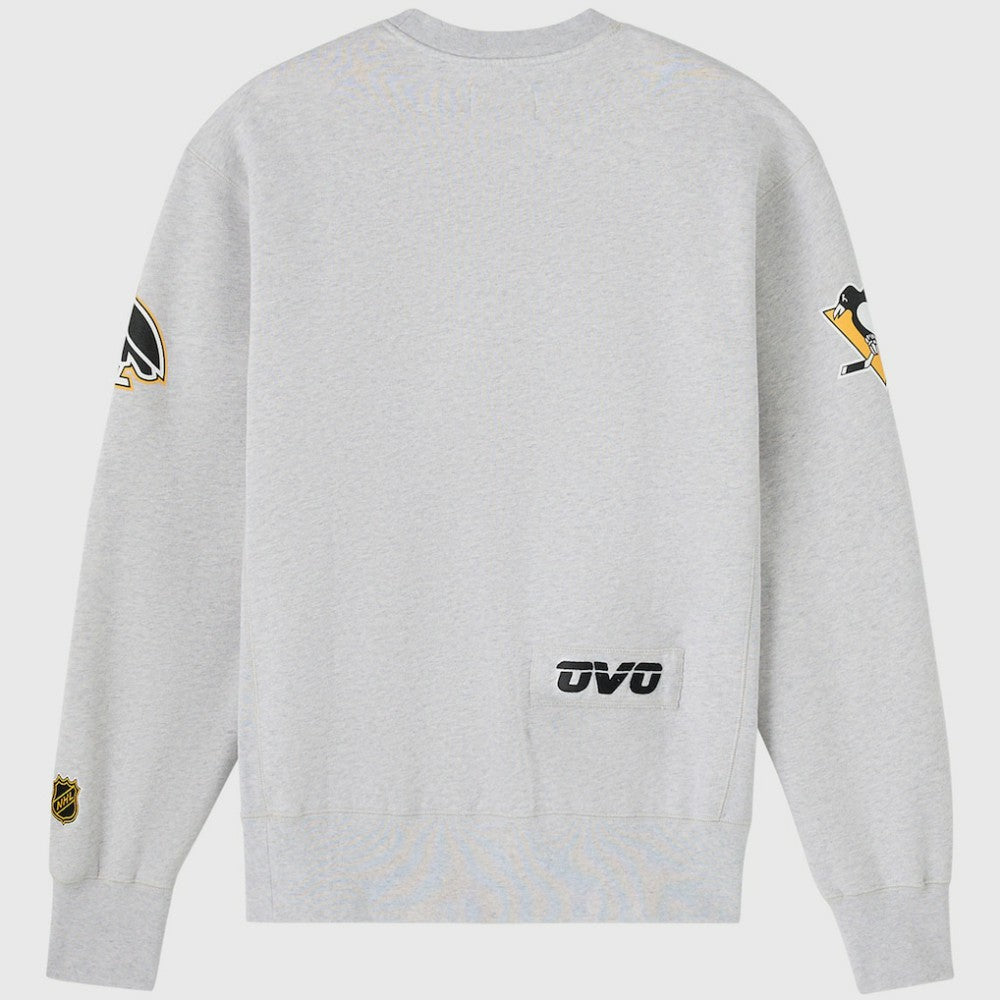 Pittsburgh Penguins OVO x NHL Fleece Sweatshirt - Heather Gray - NHL 203514878