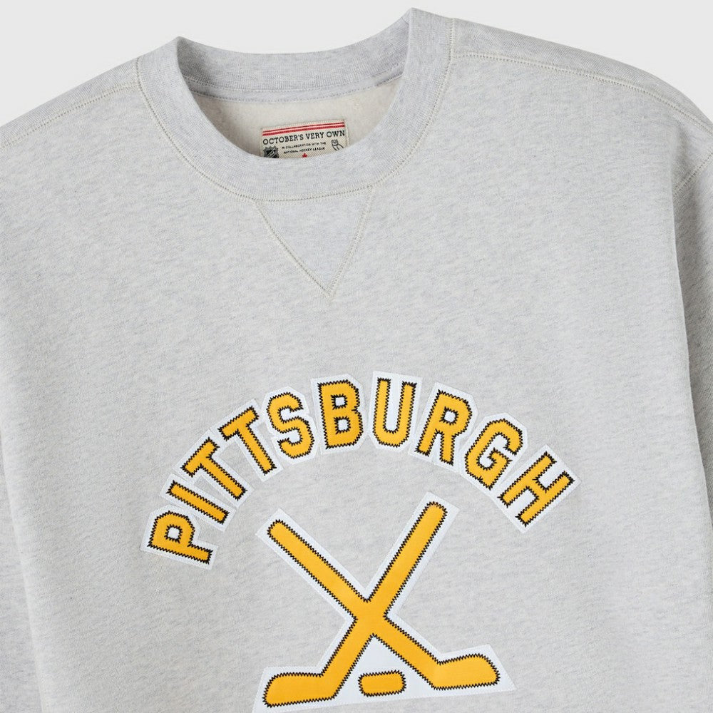 Pittsburgh Penguins OVO x NHL Fleece Sweatshirt - Heather Gray - NHL 203514878