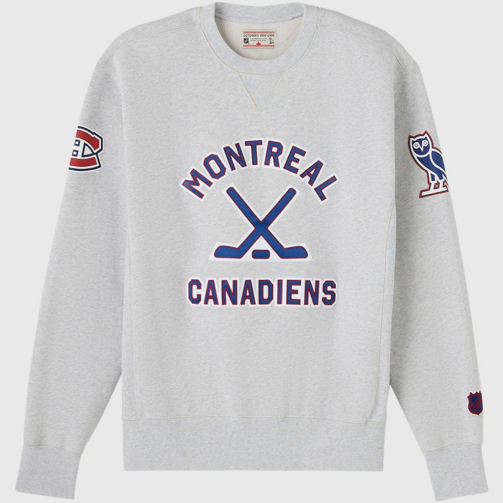 Montreal Canadiens OVO x NHL Fleece Sweatshirt - Heather Gray - NHL 203514879