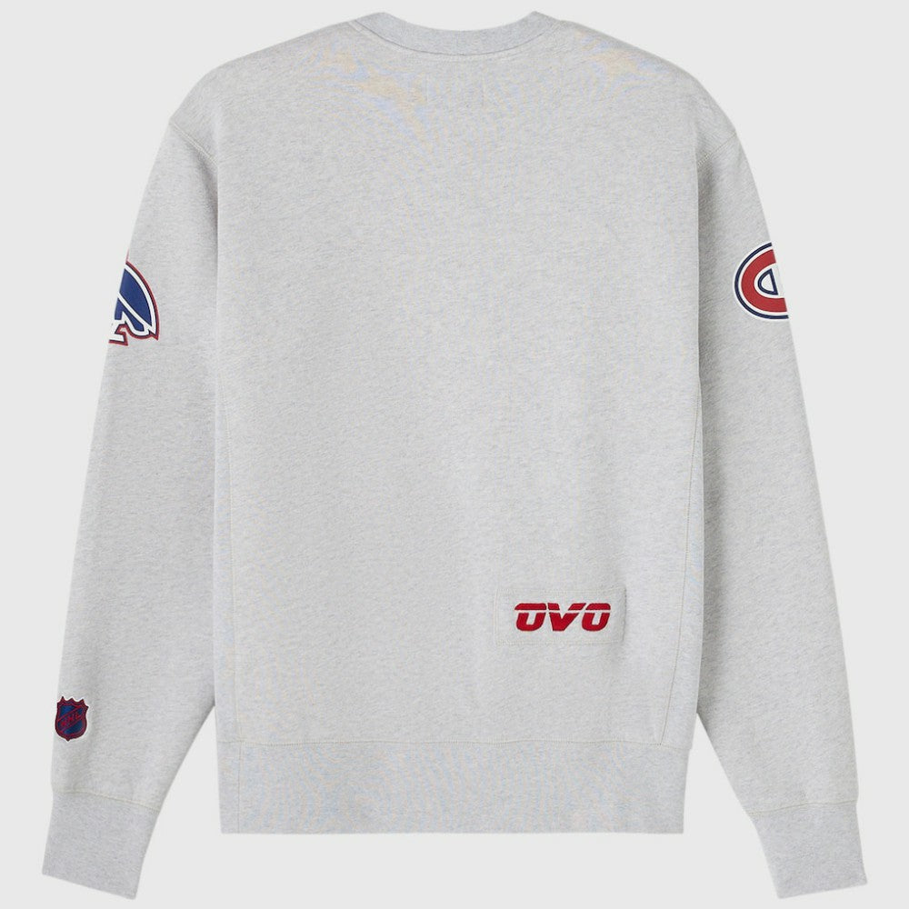 Montreal Canadiens OVO x NHL Fleece Sweatshirt - Heather Gray - NHL 203514879