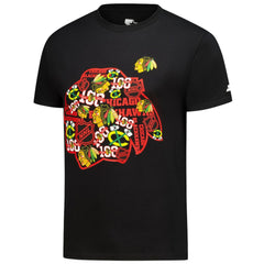 Chicago Blackhawks Starter Logo Collage T-Shirt - Black - NHL 203517176