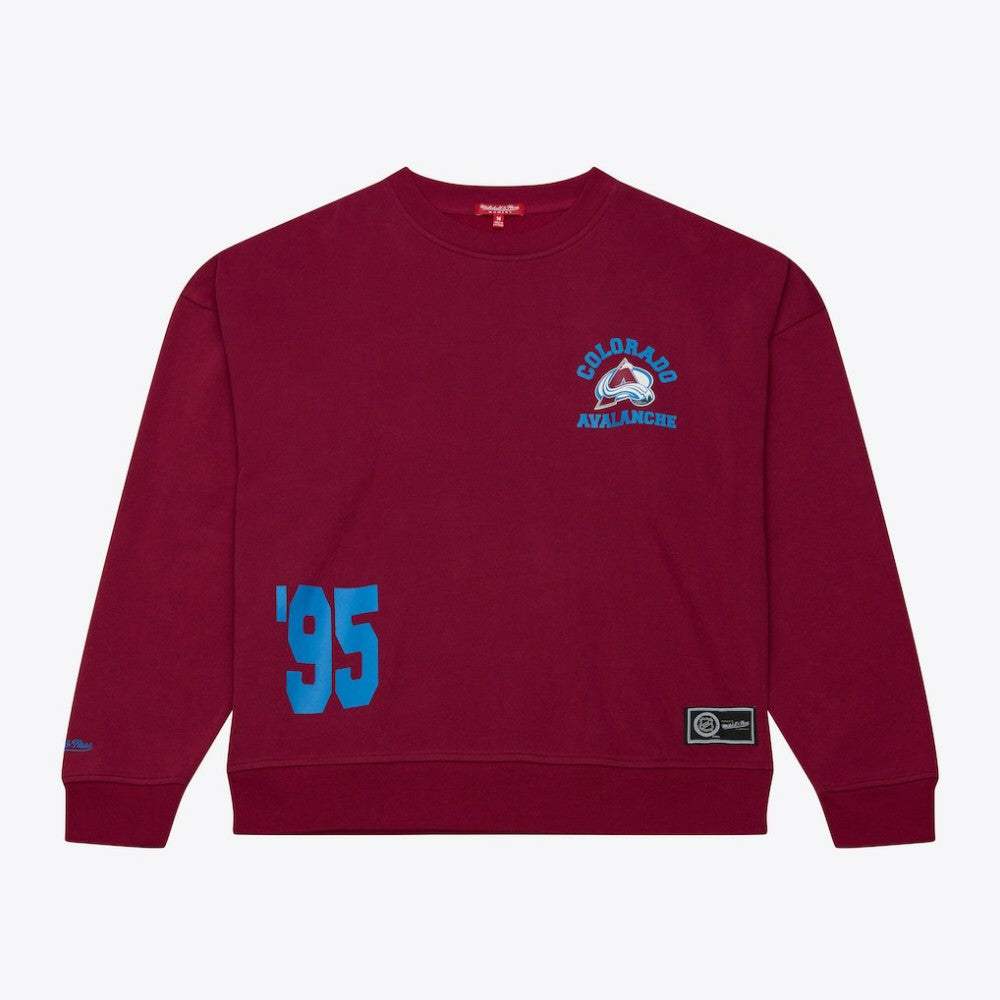 Colorado Avalanche Mitchell & Ness Women's Crewneck Sweatshirt - Maroon - NHL 203517450