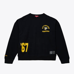 Pittsburgh Penguins Mitchell & Ness Women's Crewneck Sweatshirt - Black - NHL 203517451