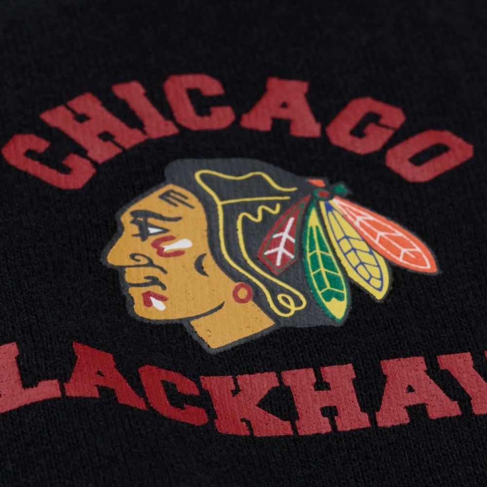 Chicago Blackhawks Mitchell & Ness Women's Crewneck Sweatshirt - Black - NHL 203517455