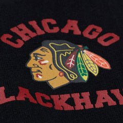 Chicago Blackhawks Mitchell & Ness Women's Crewneck Sweatshirt - Black - NHL 203517455