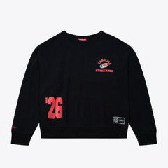 Carolina Hurricanes Mitchell & Ness Women's Crewneck Sweatshirt - Black - NHL 203517456